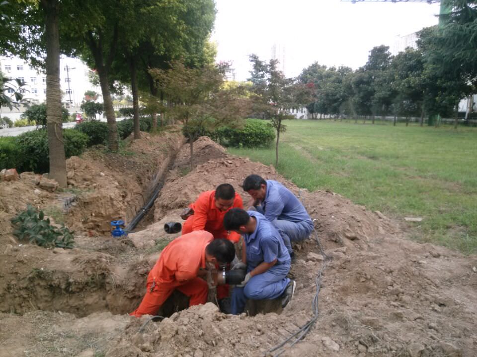 界首市人民政府辦公區(qū)改造現場